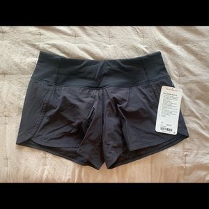 NTW Lululemon Run Times Short II - Black, Size 4